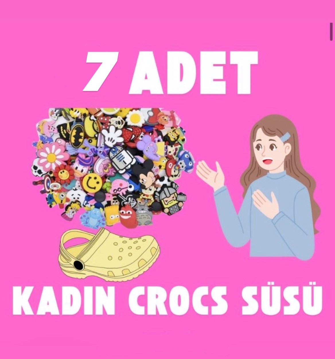 Jibbitz Kadın 7 Adet