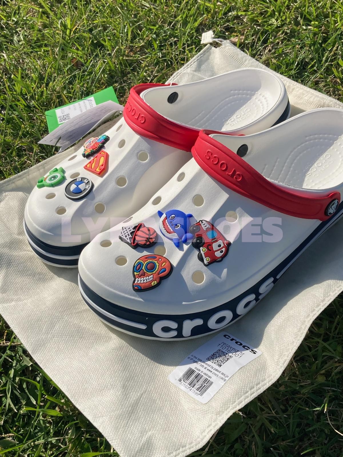 Crocs Bayaband - Beyaz&Kırmızı 