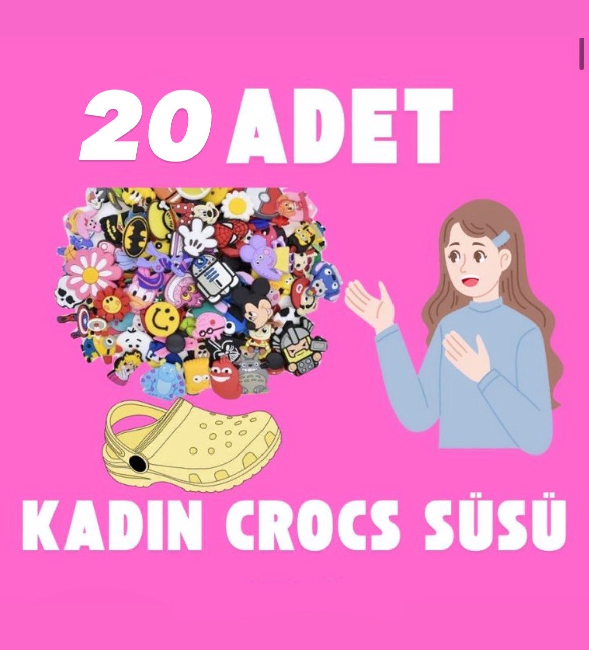 Jibbitz Kadın 20 Adet