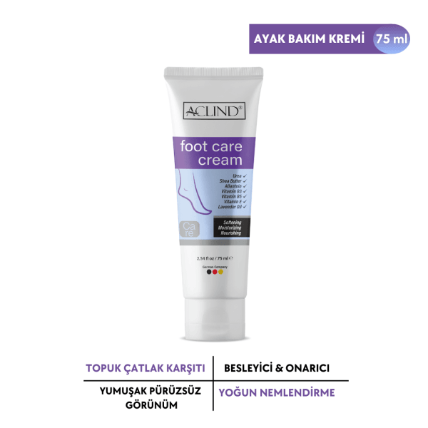 Aclind Foot Care Cream 75 ML (Ayak Bakım Kremi)