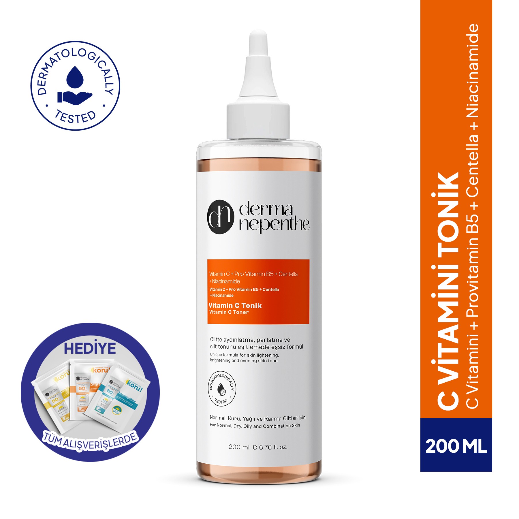 Vitamin C Tonik 200 Ml - Aydınlatıcı, Parlatıcı ve Cilt Tonunu Eşitleyici  main variant image