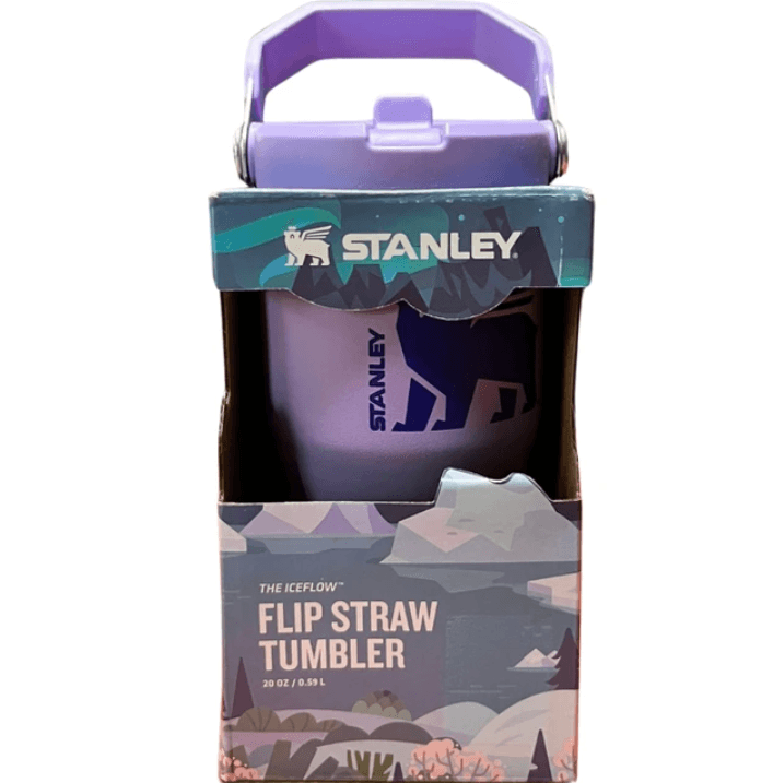 Stanley The IceFlow Flip Straw Tumbler Termos Bardak 0,59 L Lila