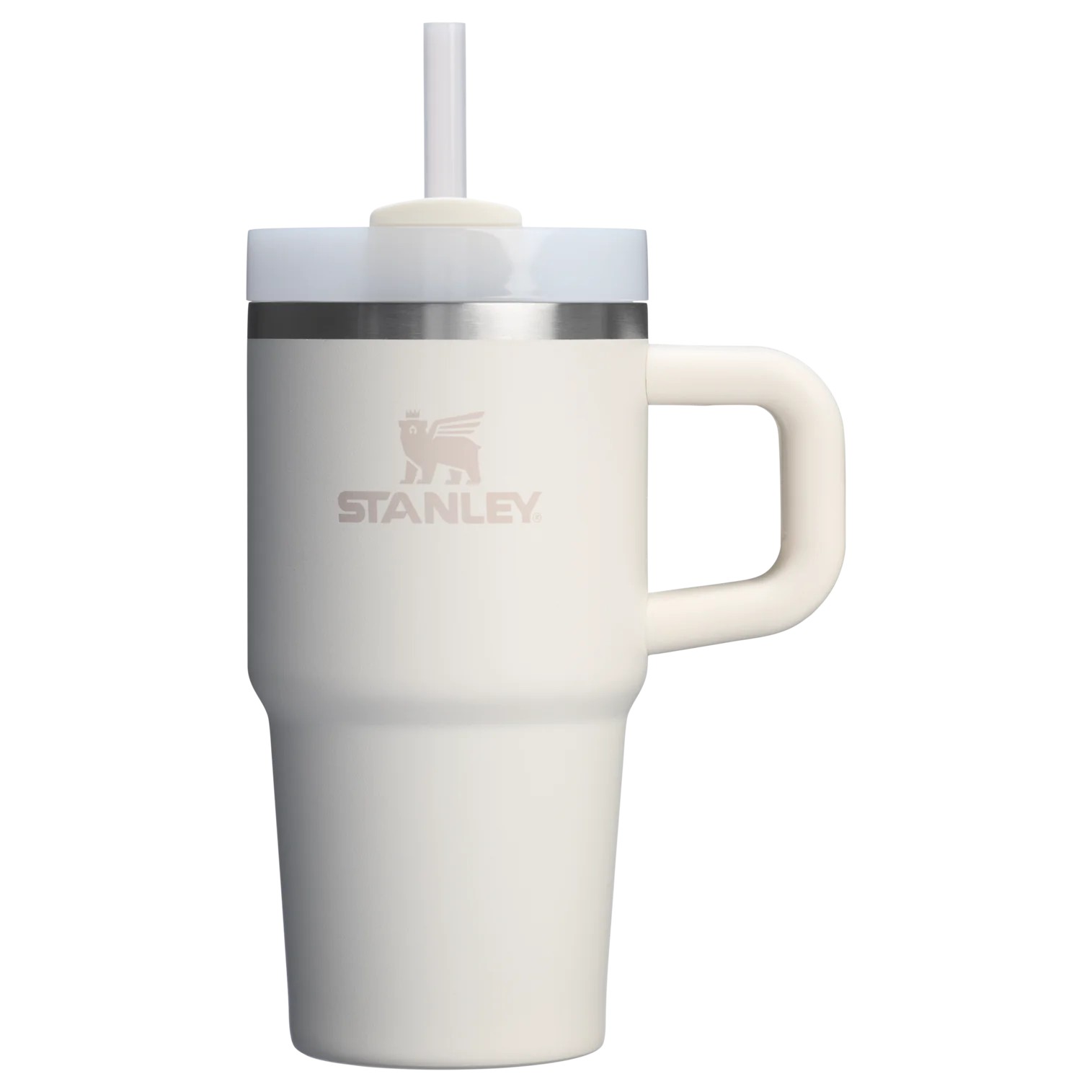 Stanley Quencher H2.0 Flowstate Paslanmaz Çelik Termos 0.59 LT Krem Tutma Kollu