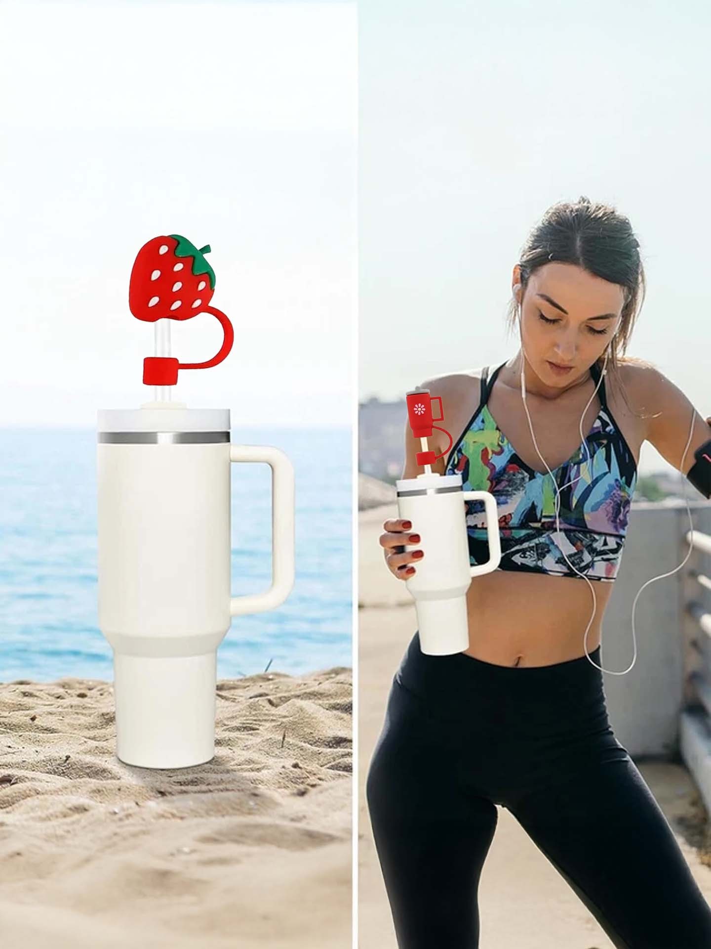 Quencher Termos Uyumlu Termos Aksesuar / Pipet Koruyucu / Silikon Pipet Ucu Kapak / 10mm Uyumlu