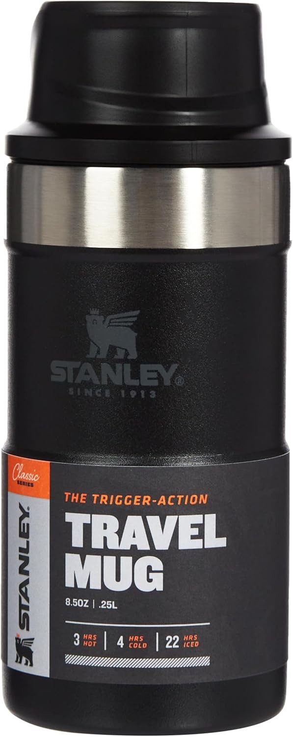 Stanley Klasik Trigger-Action Siyah 0.25 lt Termos Bardak