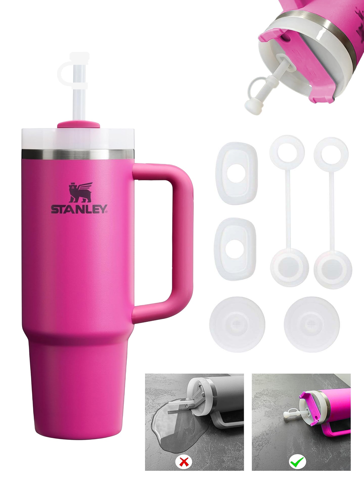 Stanley Quencher Dökülmeye Önleyici Sızdırmaz 3'lü Set