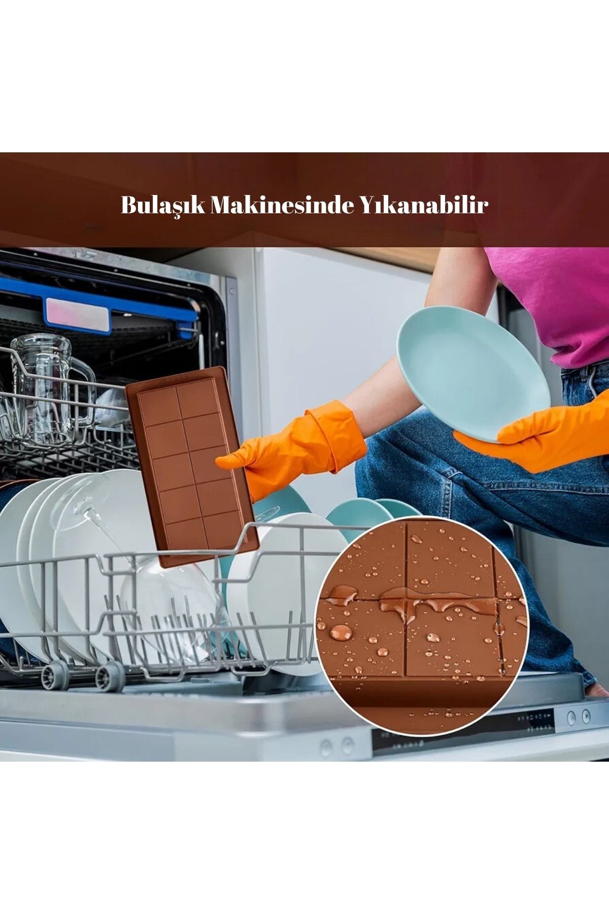 Dubai Çikolatası Kalıbı * Büyük Boy 23 cm* Silikon Çikolata Kalıbı