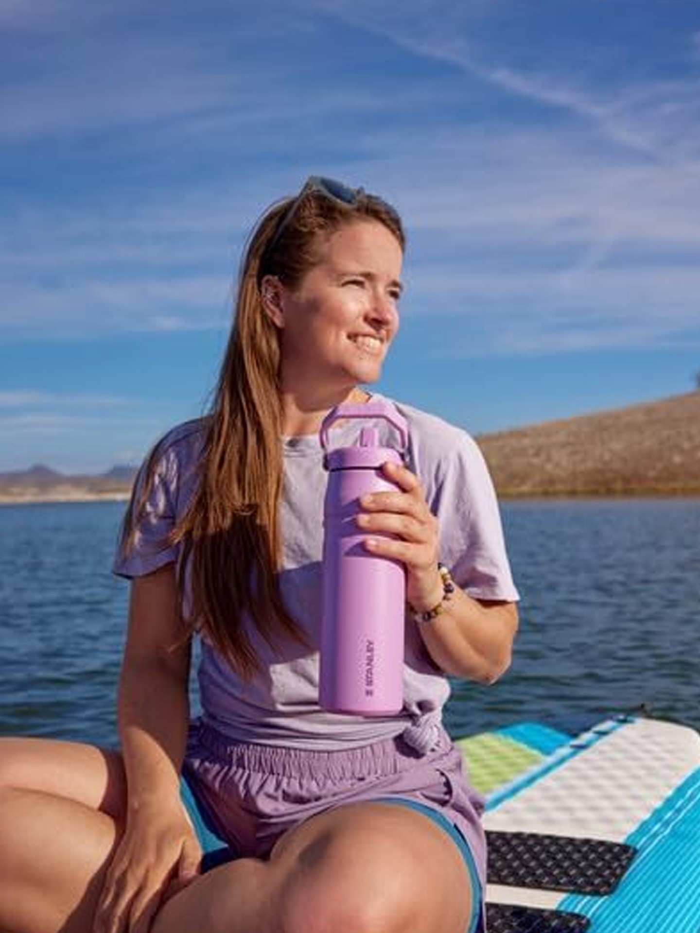 Stanley The IceFlow Flip Straw Açık Pembe 0.70 lt Pipetli Termos Bardak