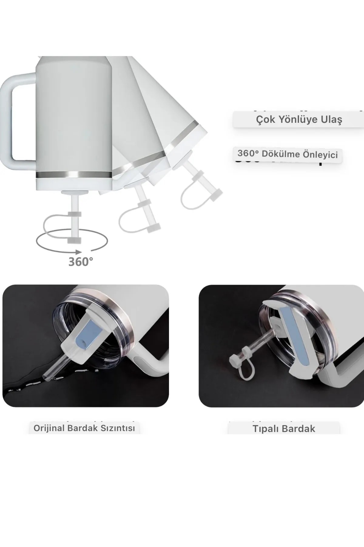Stanley Quencher Dökülmeye Önleyici Sızdırmaz 3'lü Set