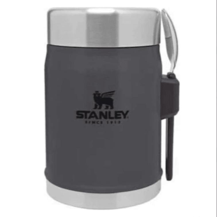 Stanley Klasik Kaşıklı Koyu Gri 0.40 lt Çelik Yemek Termosu