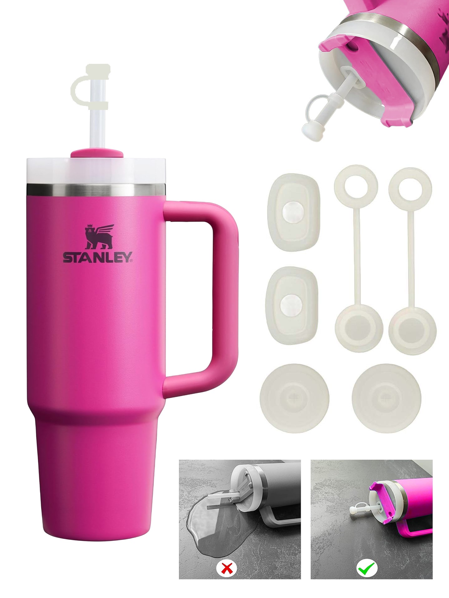 Stanley Quencher Dökülmeye Önleyici Sızdırmaz 3'lü Set