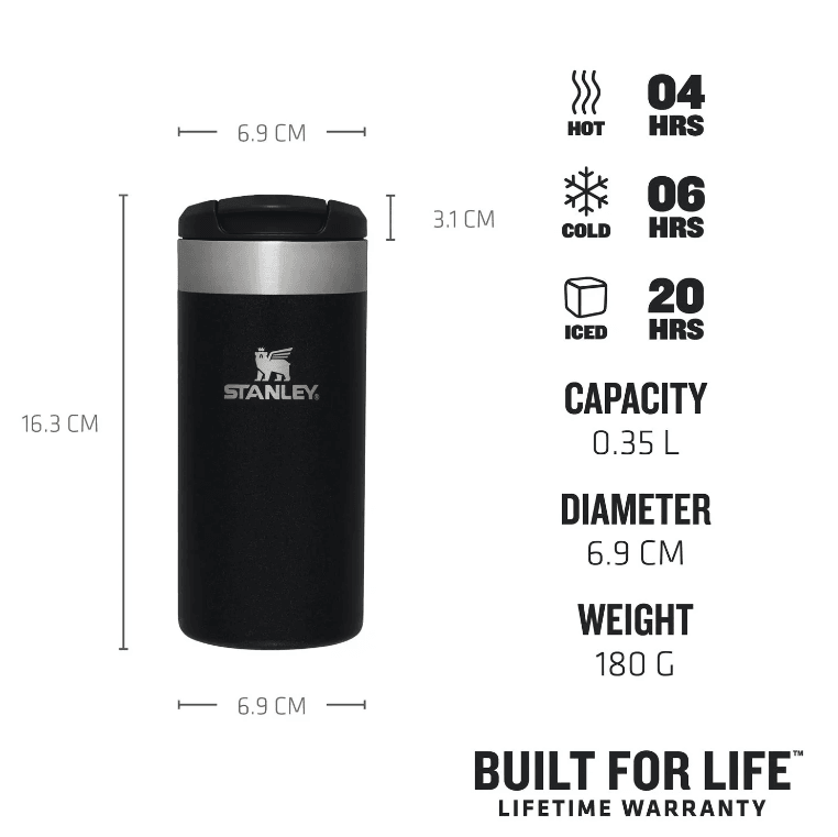 Stanley The AeroLight Transit Siyah 0.35 lt Termos Bardak