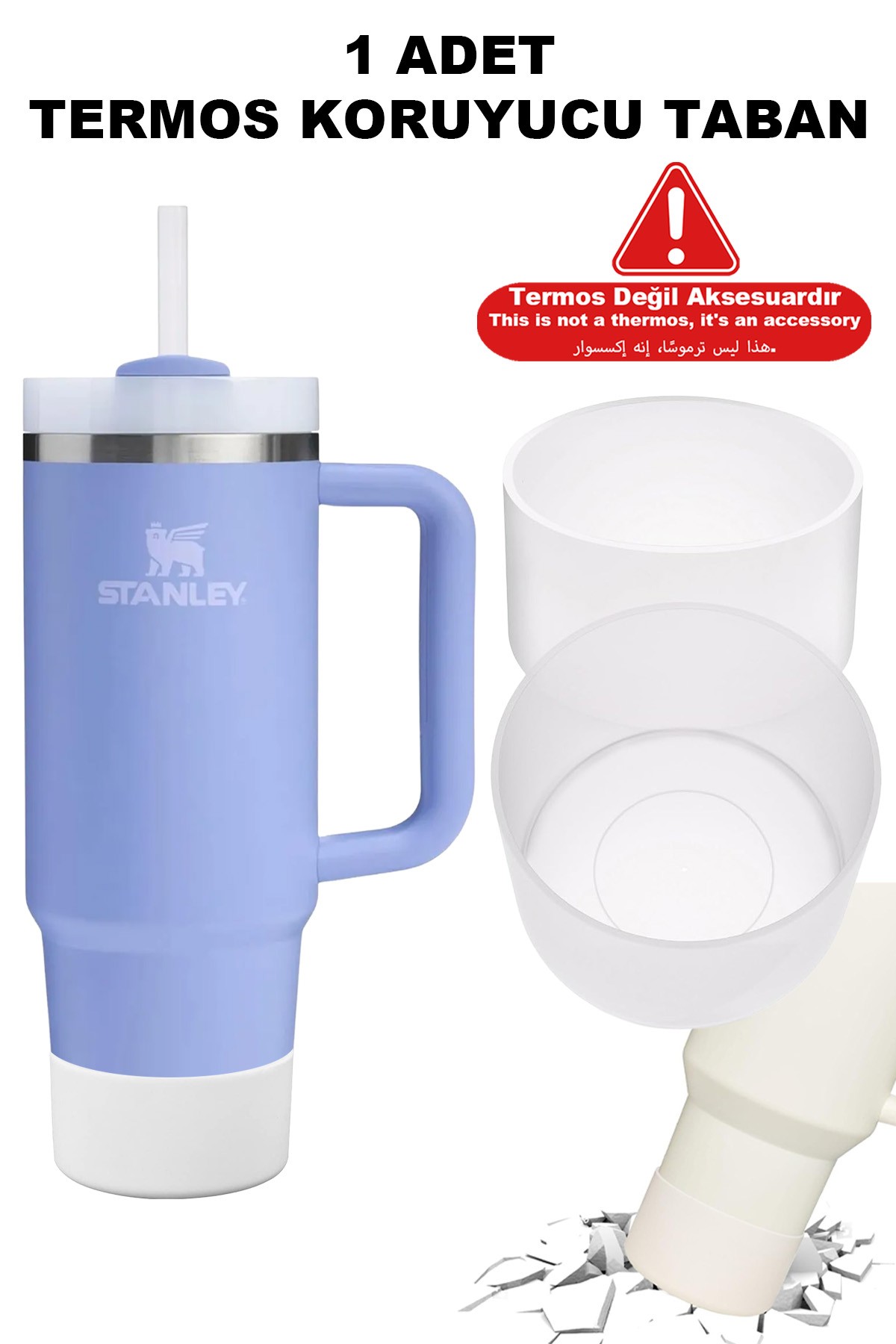 Quencher, Iceflow, Lumin Uyumlu – Yeni Nesil Kalın Silikon Taban Koruyucu (1 Adet)