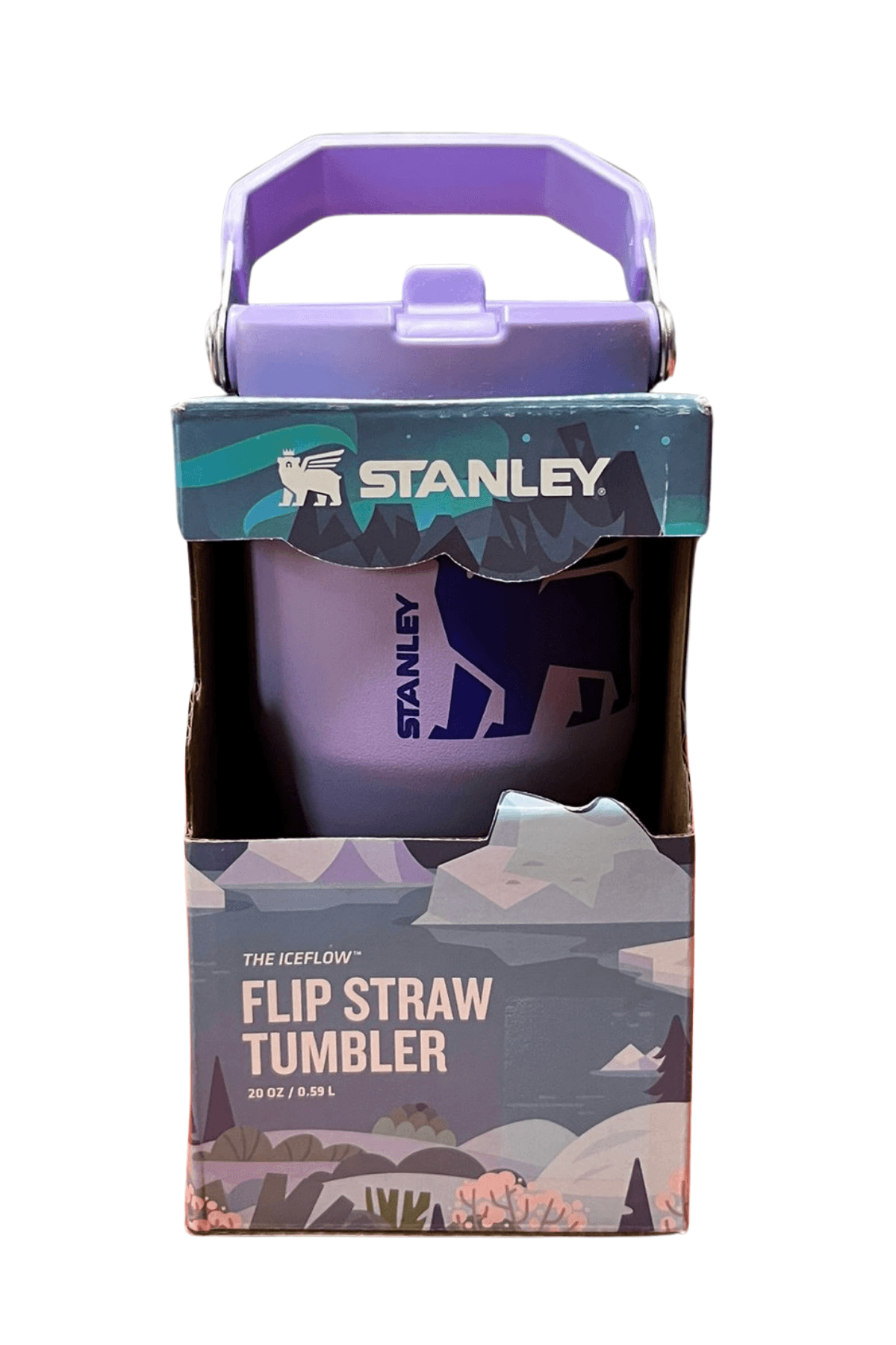 Stanley The IceFlow Flip Straw Tumbler Pipetli Termos Bardak 0,59 L Lila