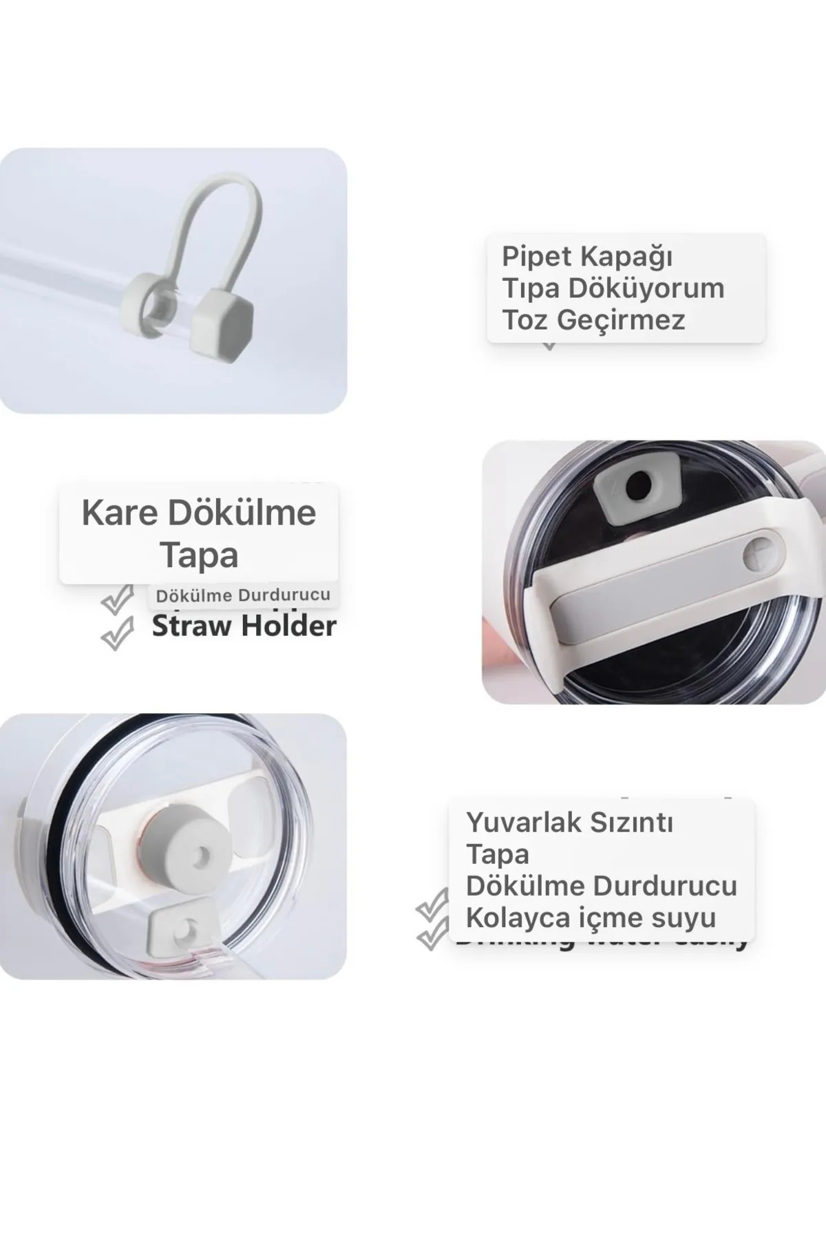 Stanley Quencher Dökülmeye Önleyici Sızdırmaz 3'lü Set