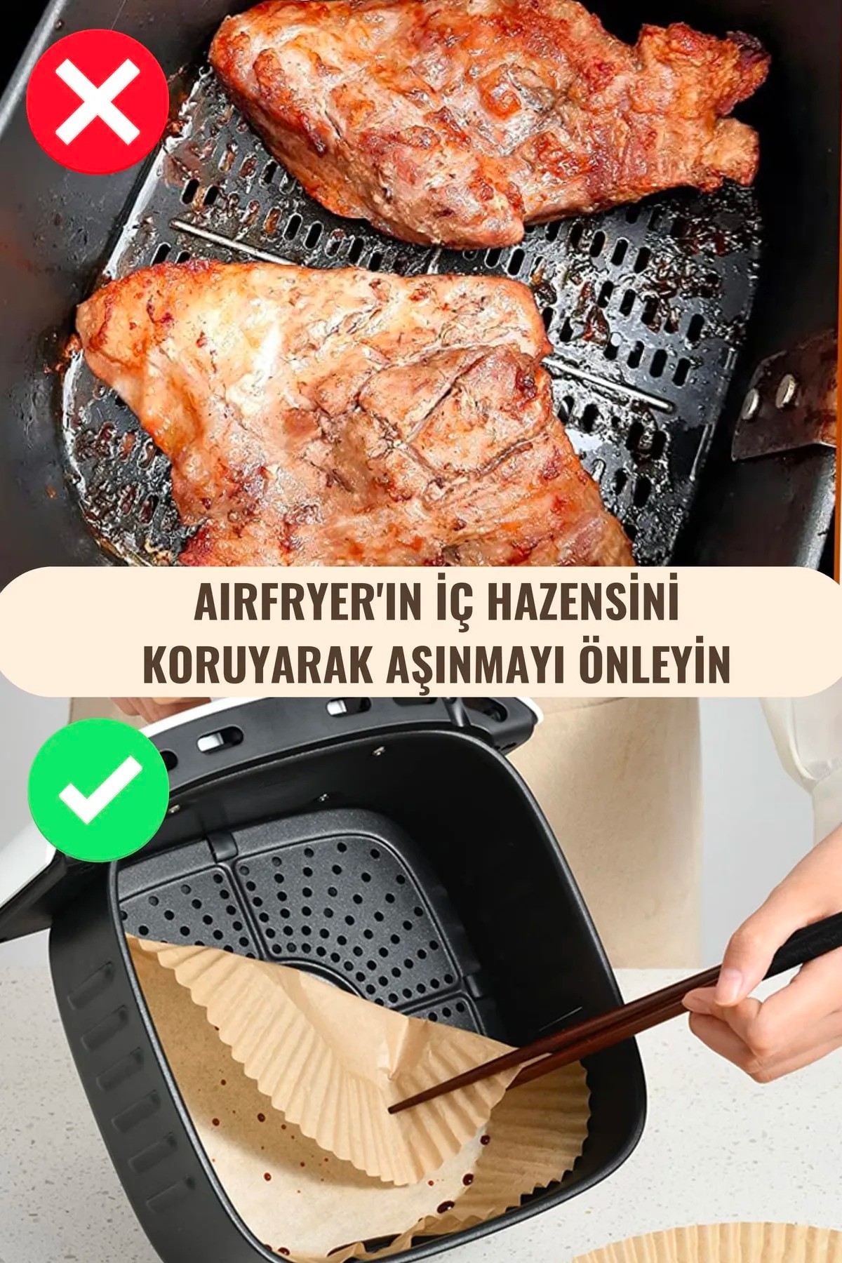 Airfryer Pişirme Kağıdı Xiaomi Philips Fritöz Yağlı Kağıt 200 Adet Çok Al Az Öde