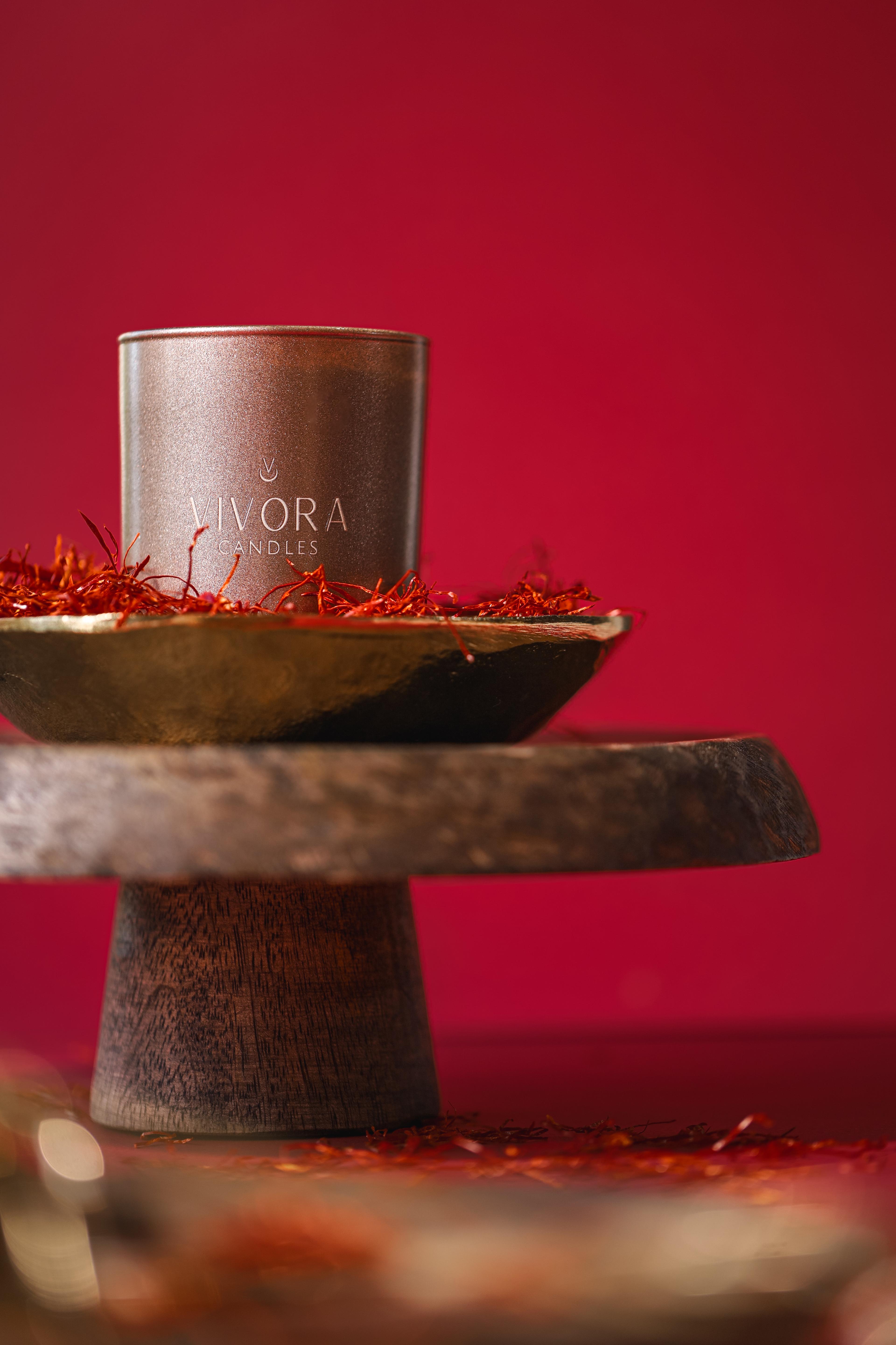 Crimson Saffron Cam Mum - Bronze Edition - Small