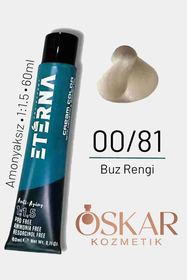 ETERNA Amonyaksız Doğal Saç Boyası - 00/81 Buz Rengi