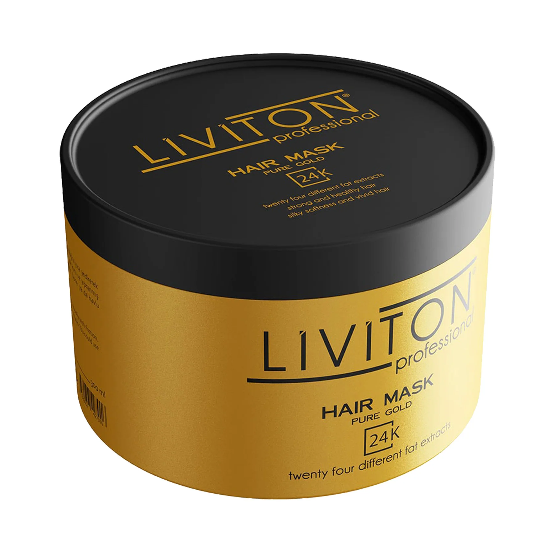 Pure Gold Serisi 24 Bitkisel Yağlı Altın Saç Maskesi - 300 ml Yoğun Bakım