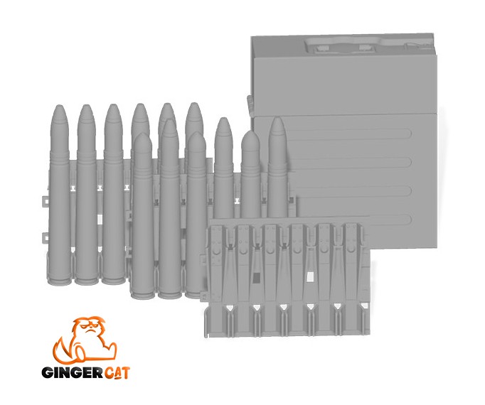 GINGER CAT 35206 1/35 3.7cm Flak36 Magazines & Ammunition Boxes 3d print parts