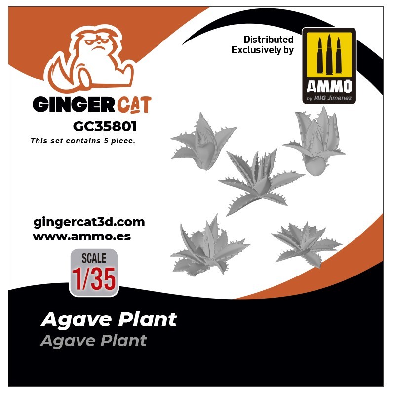 GINGER CAT 35801 1/35 Agave Plant 3d print parts