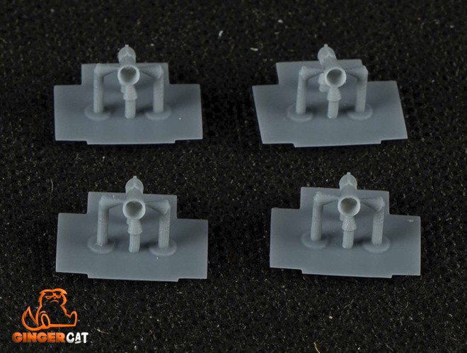 GINGER CAT 35003 1/35 Flak38 and KwK38 2cm Guns Muzzle Brake 3d print parts