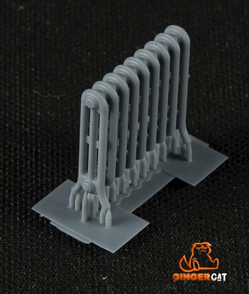 GINGER CAT 35437 1/35 Radiator with 9 Columns 3d print parts