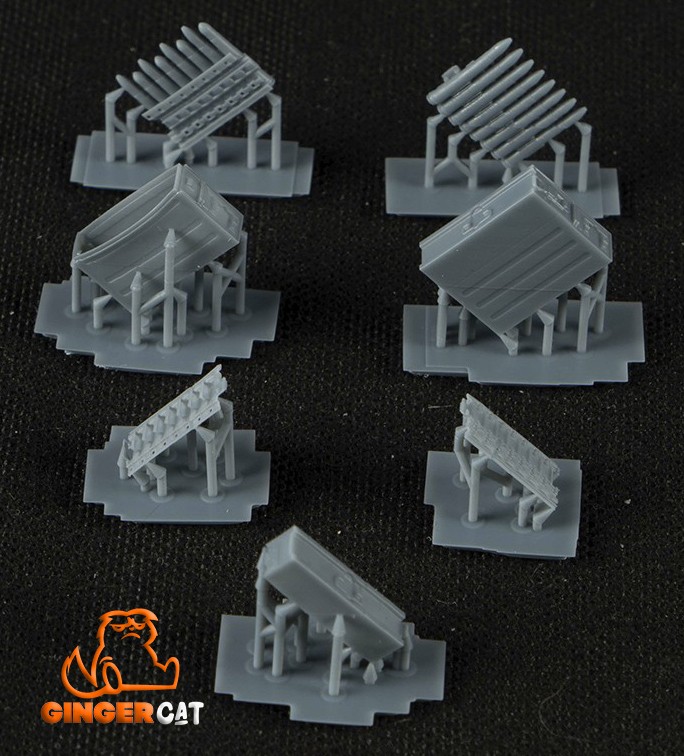 GINGER CAT 35207 1/35 3.7cm Flak43 Magazines & Ammunition Boxes 3d print parts