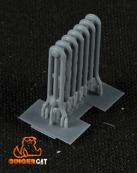 GINGER CAT 35436 1/35 Radiator with 7 Columns 3d print parts