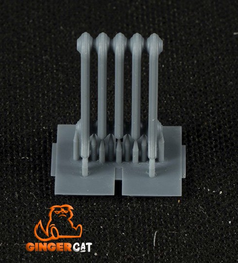 GINGER CAT 35435 1/35 Radiator with 5 Columns 3d print parts