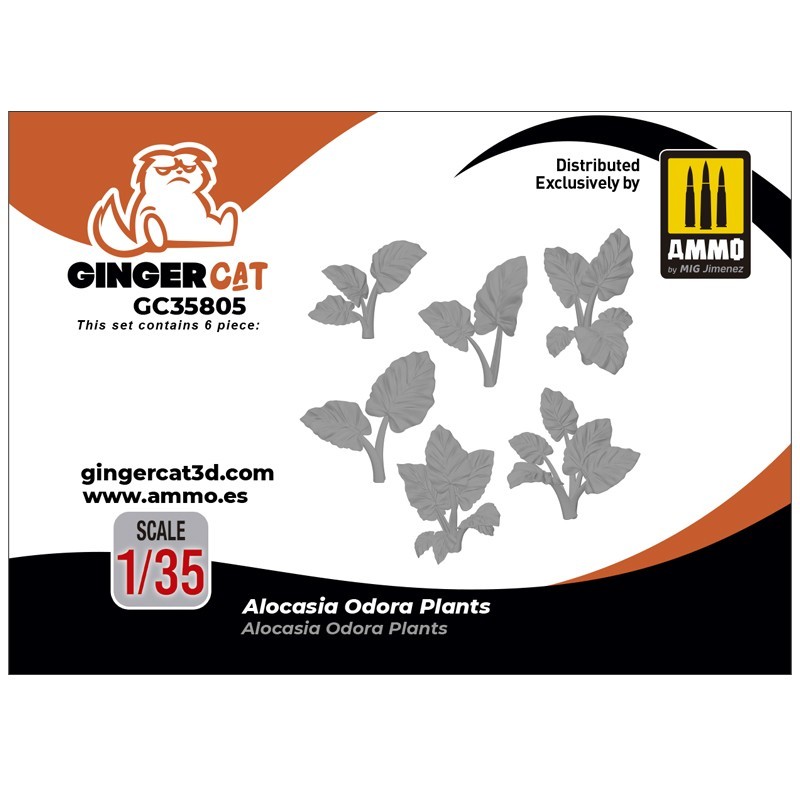 GINGER CAT 35806 1/35 Mostera Plants 3d print parts