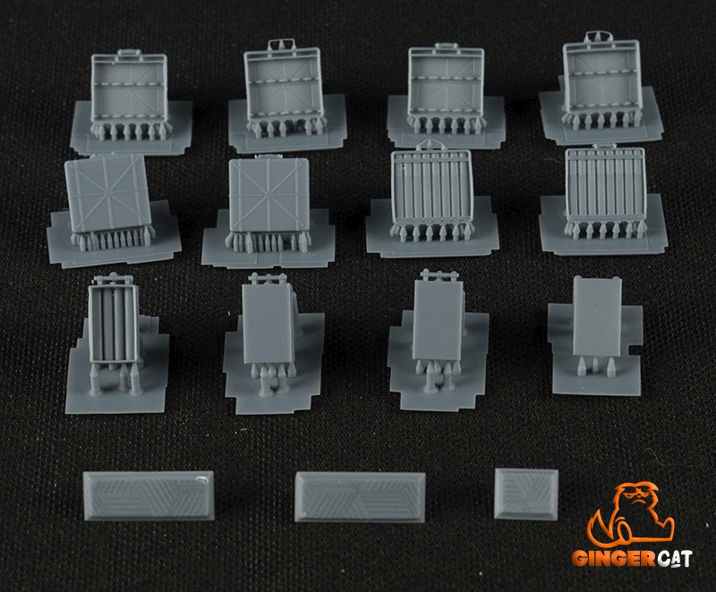 GINGER CAT 35205 1/35 3.7cm Flak18 Ammunition Boxes 3d print parts