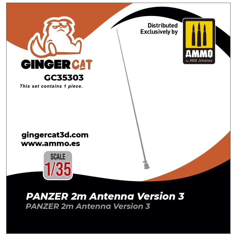 GINGER CAT 35303 1/35 PANZER 2m Antenna Version 3