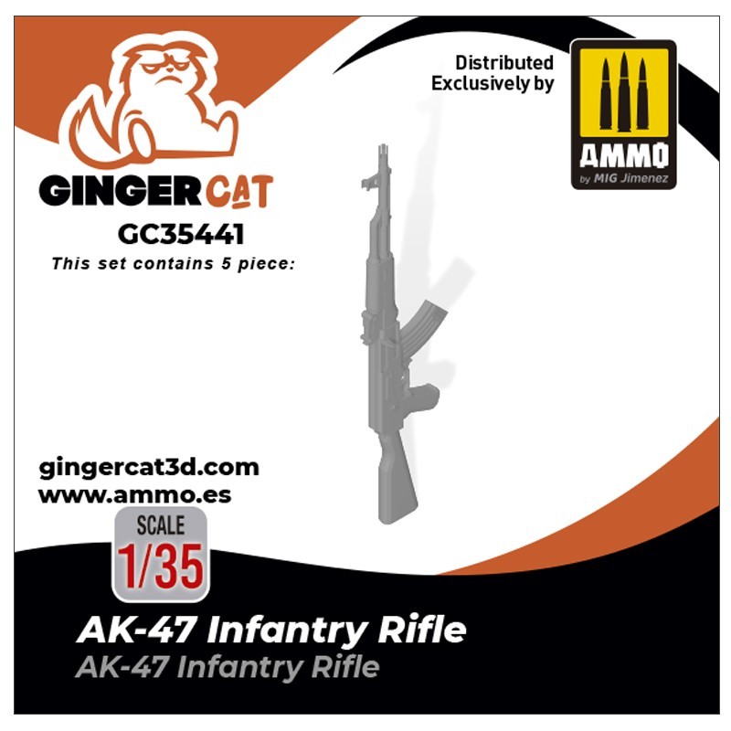 GINGER CAT 35441 1/35 AK 47 3d print parts 