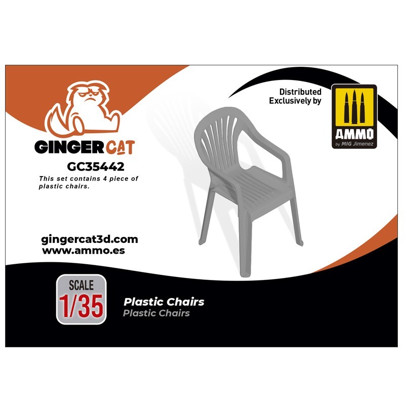 GINGER CAT 35442 1/35 Plastic Chairs 3d print parts