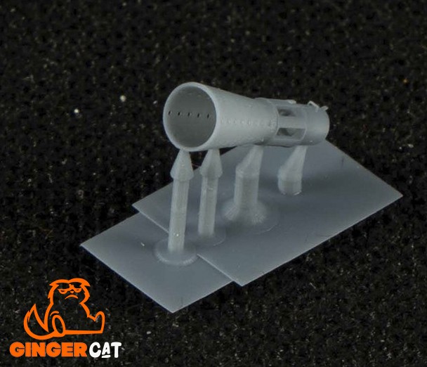 GINGER CAT 35001 1/35 3.7cm Flak43 Muzzle Brake 3d Prints Parts