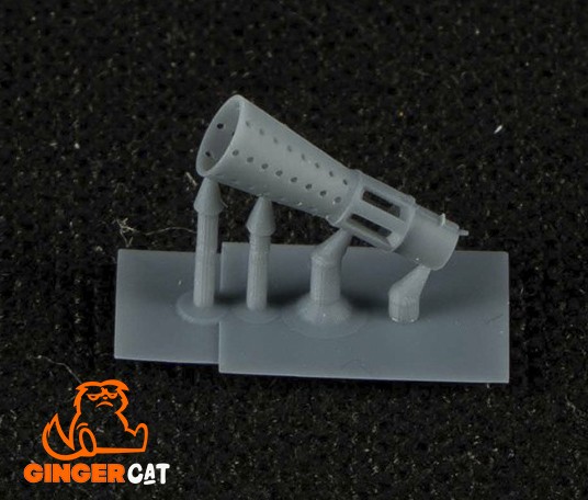 GINGER CAT 35001 1/35 3.7cm Flak43 Muzzle Brake 3d Prints Parts