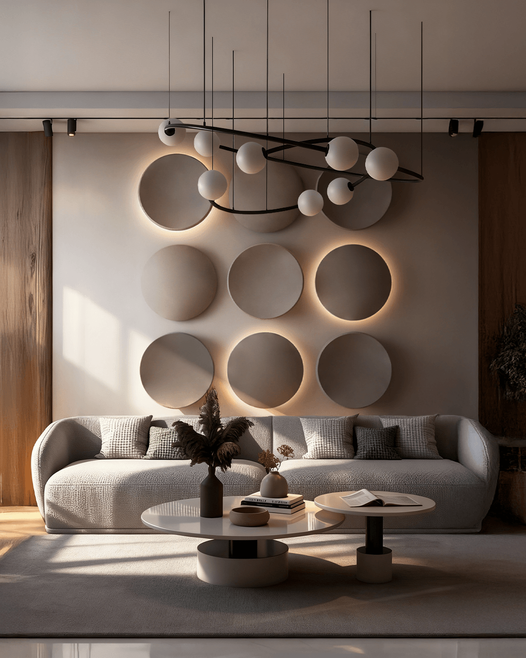 Mone Plate İç Bükey Duvar Aksesuarı 42 CM