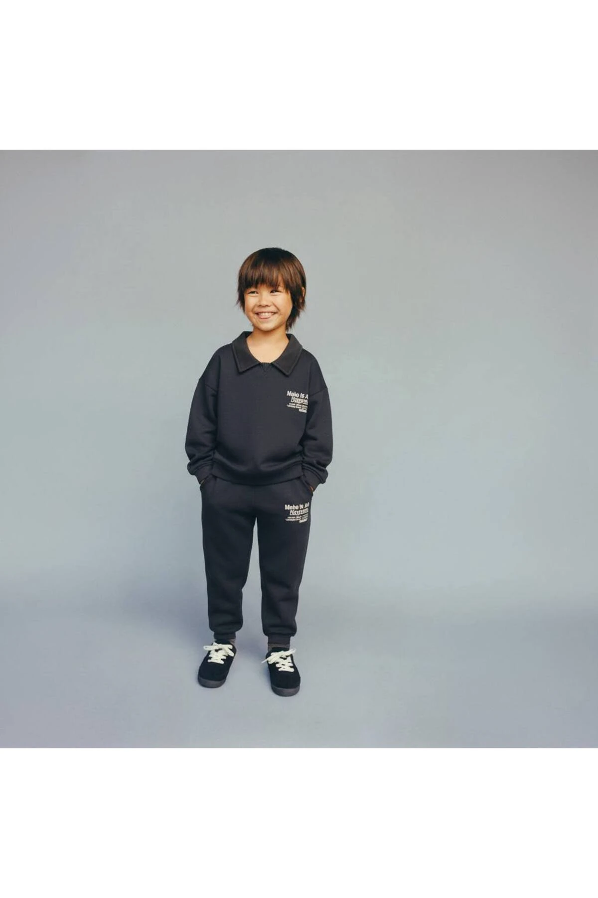 Laciel Paris Erkek Çocuk Yakalı Antrasit Alt Üst Takım