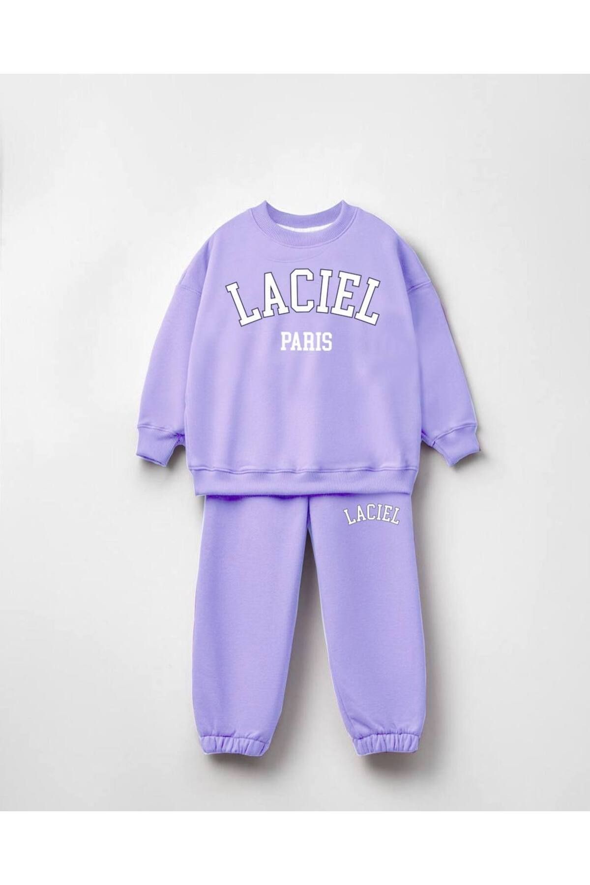 La'ciel Paris Unisex Lila Alt Üst Eşofman Takımı