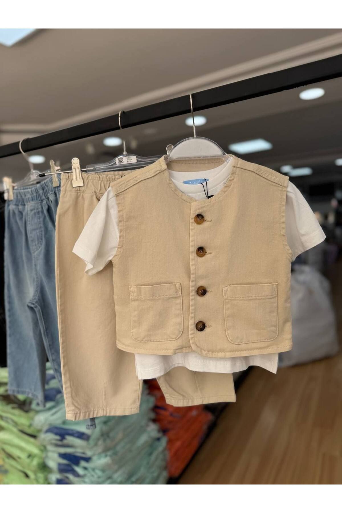 Laciel Paris Unisex Krem Çocuk Yelek