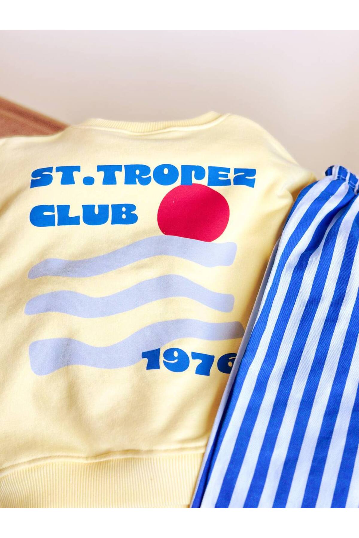 Erkek Çocuk ST.TROPEZ CLUB Sweatshirt ve Dokuma Pantolon Takım