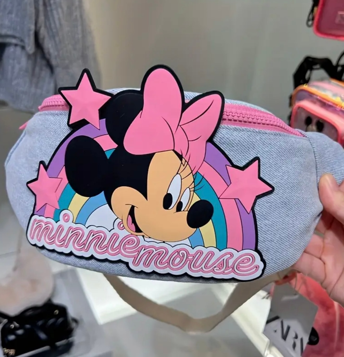 Kız Çocuk Minnie Mouse Karakterli Bel Çantası