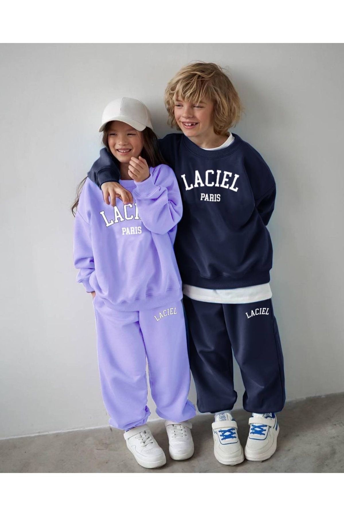 La'ciel Paris Unisex Lila Alt Üst Eşofman Takımı