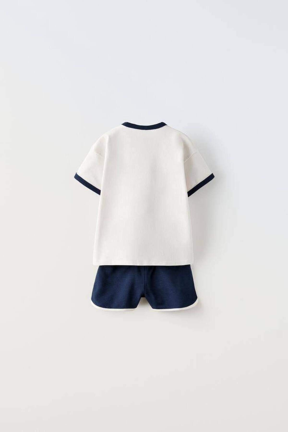 Unisex Laciel Paris Kontrast Biyeli Tenisçi Alt Üst Takım