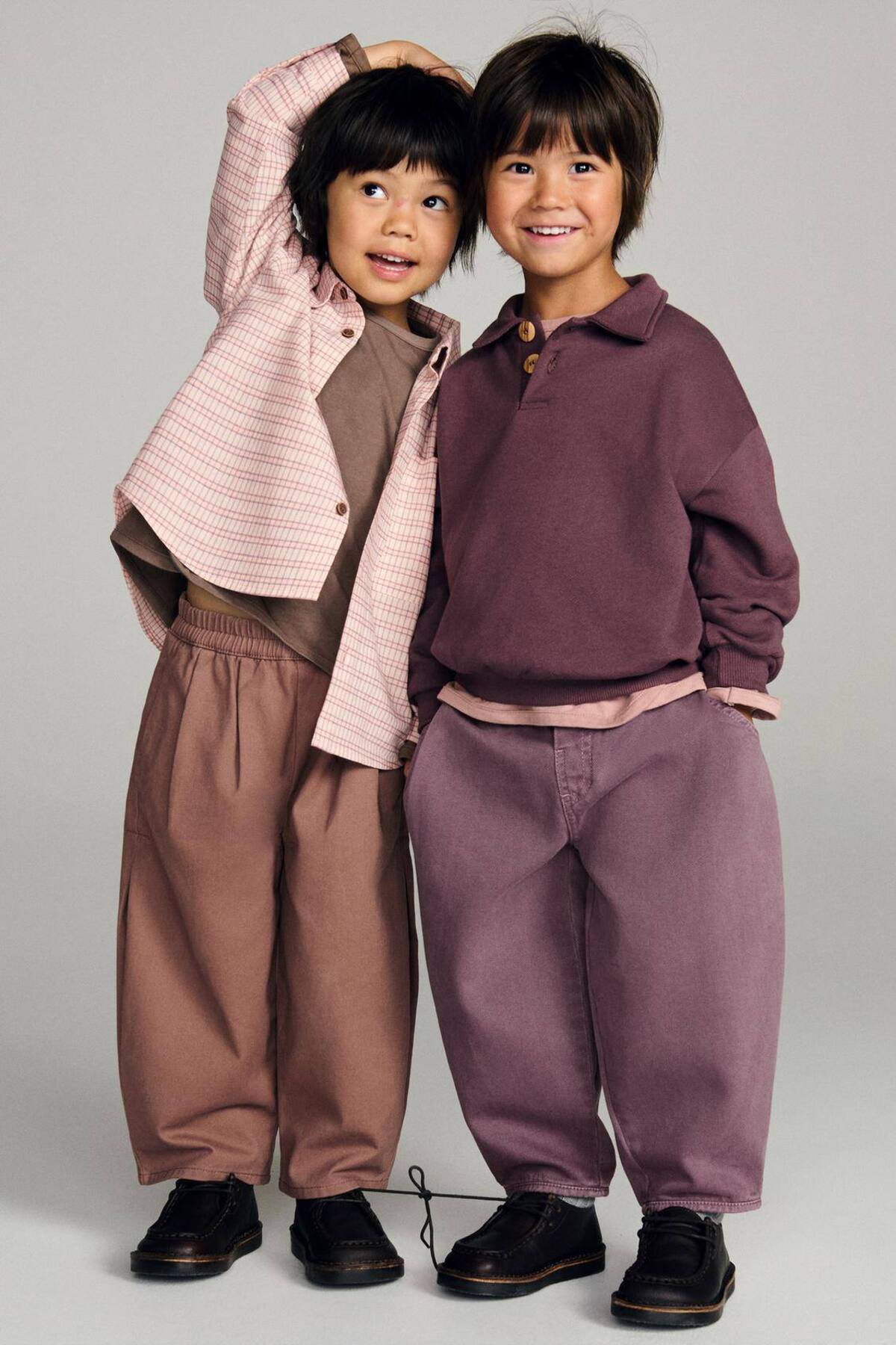 Laciel Paris Unisex Çocuk Pamuklu Oversize Pantolon – Rahat Kesim Lastikli Paça Tasarım