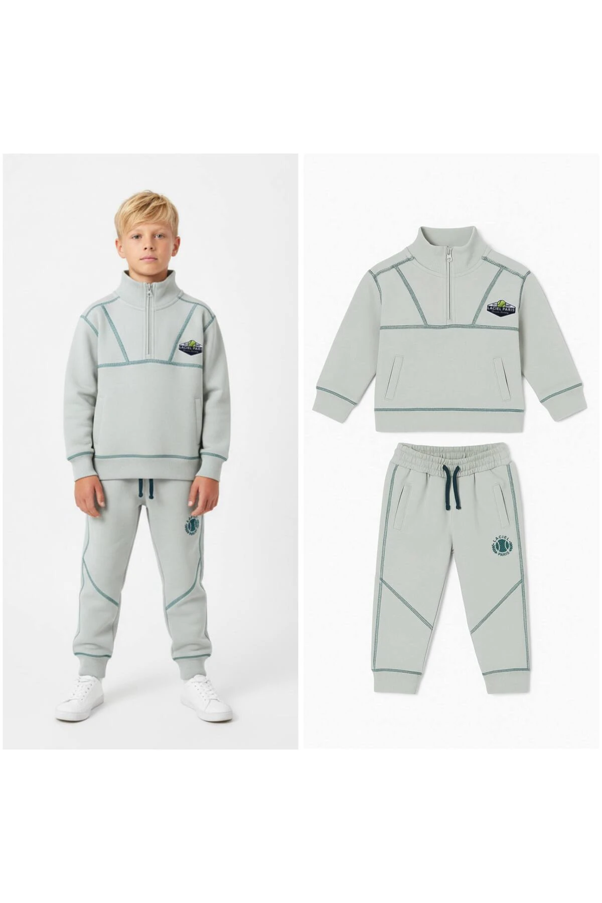 Laciel Paris Erkek Çocuk Tennis Society Ters Dikiş Alt Üst Takım