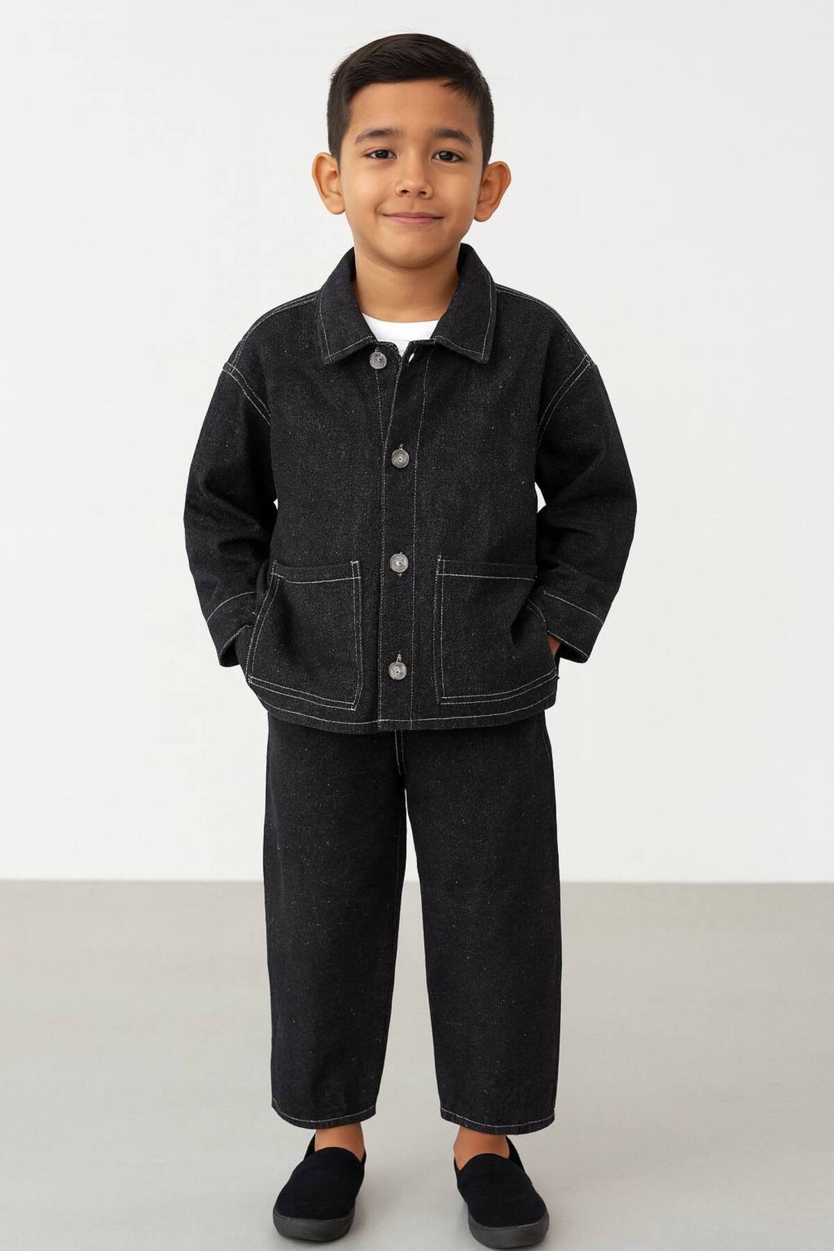 Laciel Paris Sirius Siyah Denim Alt Üst Takım