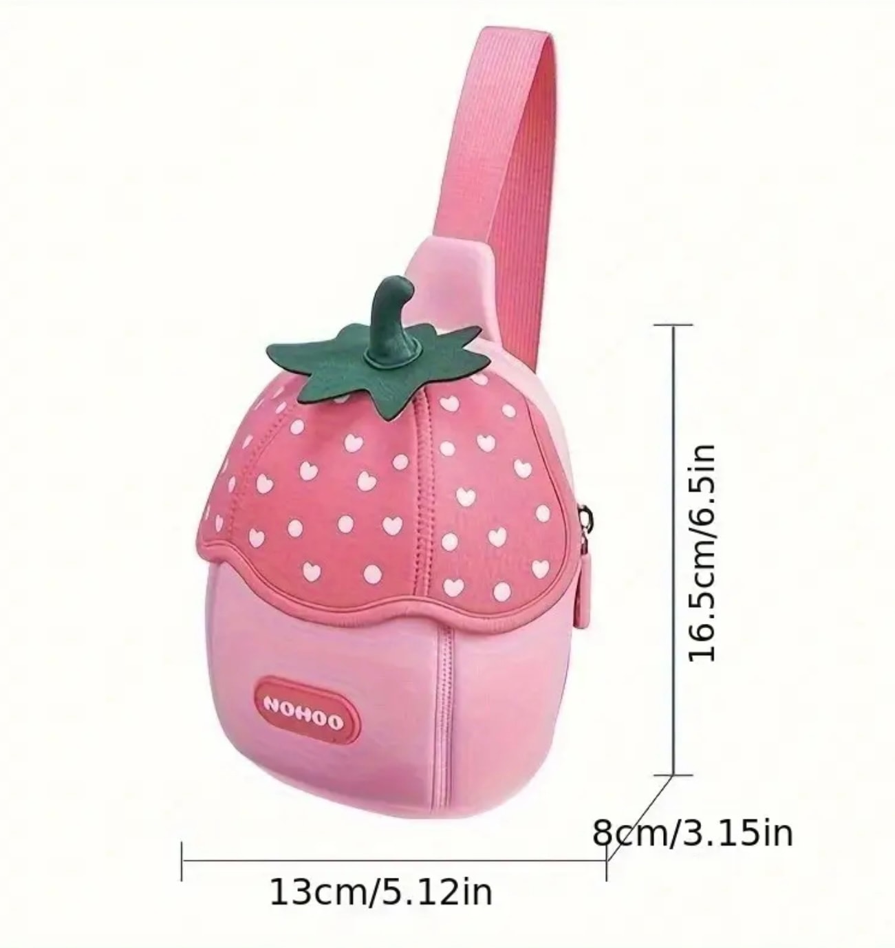 Kız Çocuk Çilek Şekilli Çapraz Çanta