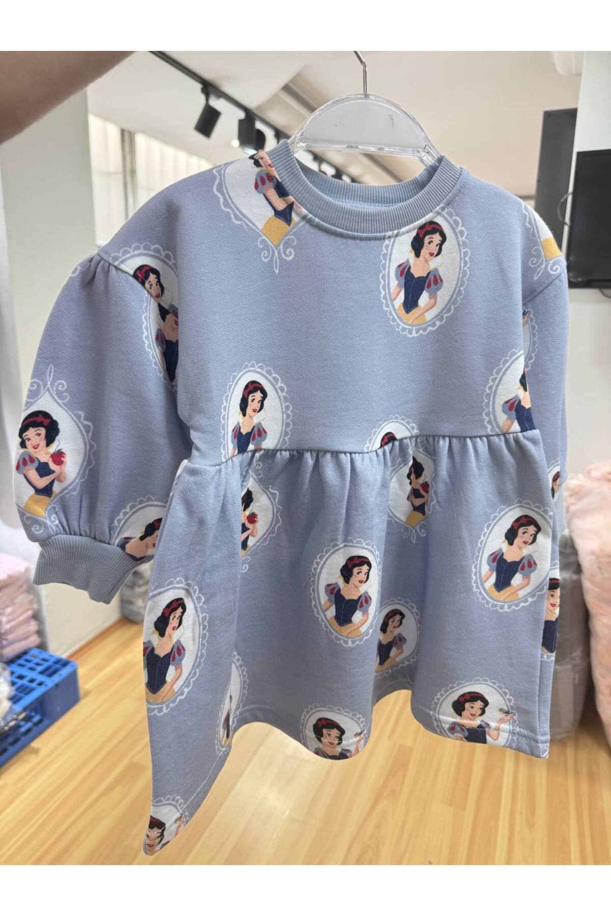 Kız Çocuk Karakter Baskılı Basic Elbise